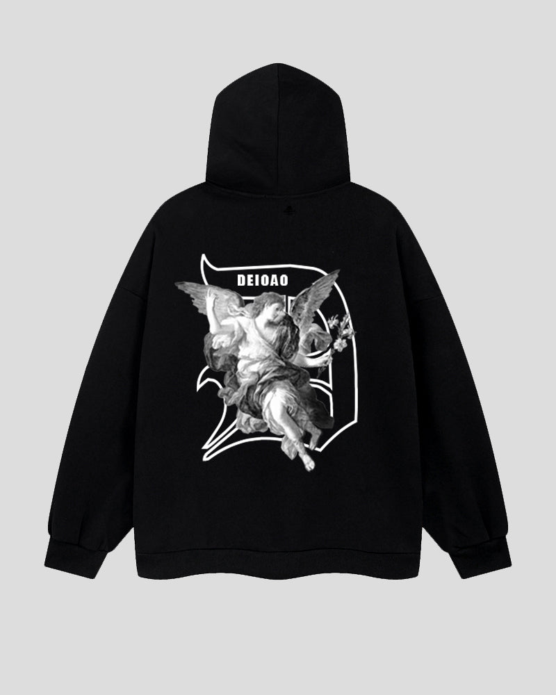 Big & Tall Athletic Streetwear Hoodie for big men view 3
