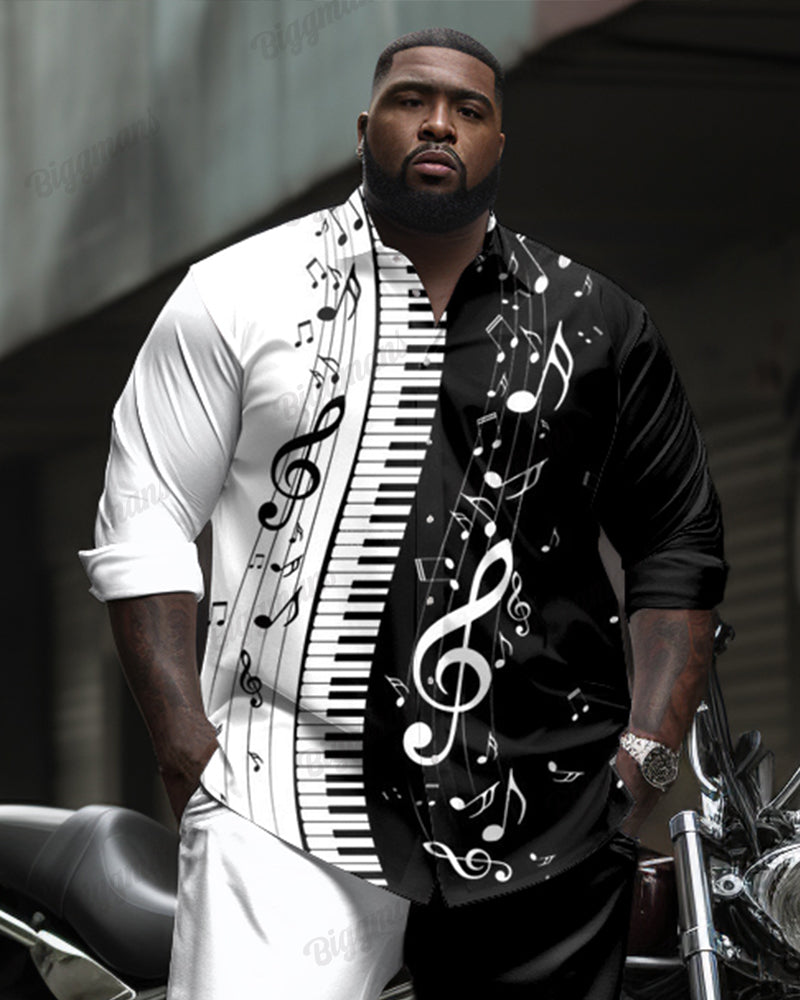 Big & Tall Graphic Two-piece Set for big men view 2