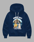 Big & Tall Blue Navy Hawaiian Hoodie for big men