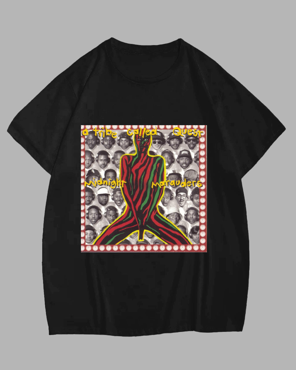 Big & Tall Black Graphic T-Shirt for big men view 1