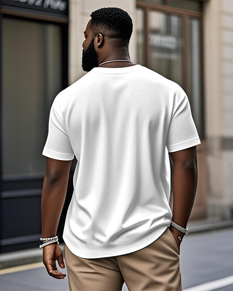 Big & Tall Solid Color T-Shirt for big men view 7