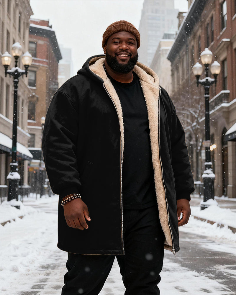 Big & Tall Solid Color Hoodie for big men view 7