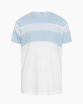 Big & Tall White Blue Striped T-Shirt for big men view 1