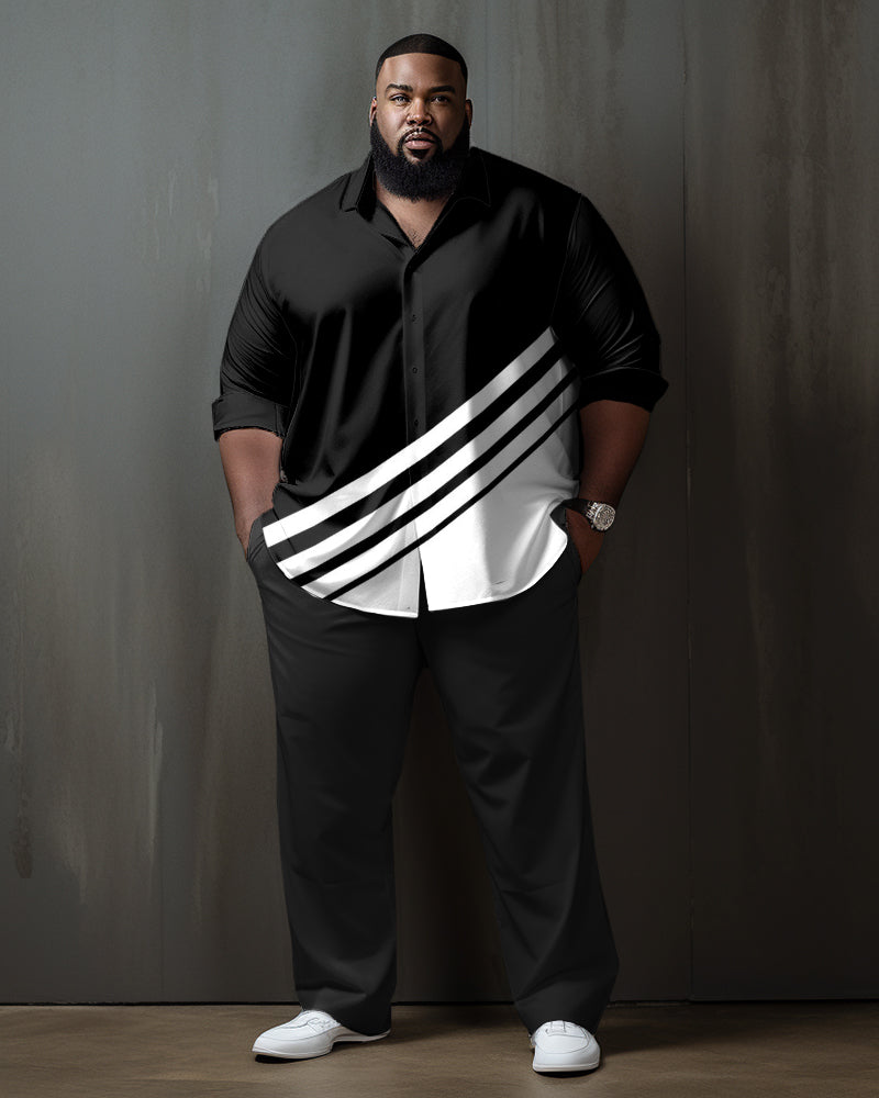 Big & Tall Business Casual Two-piece Set for big men view 1