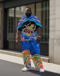 Big & Tall Streetwear T-Shirt Pants Set for big men view 1