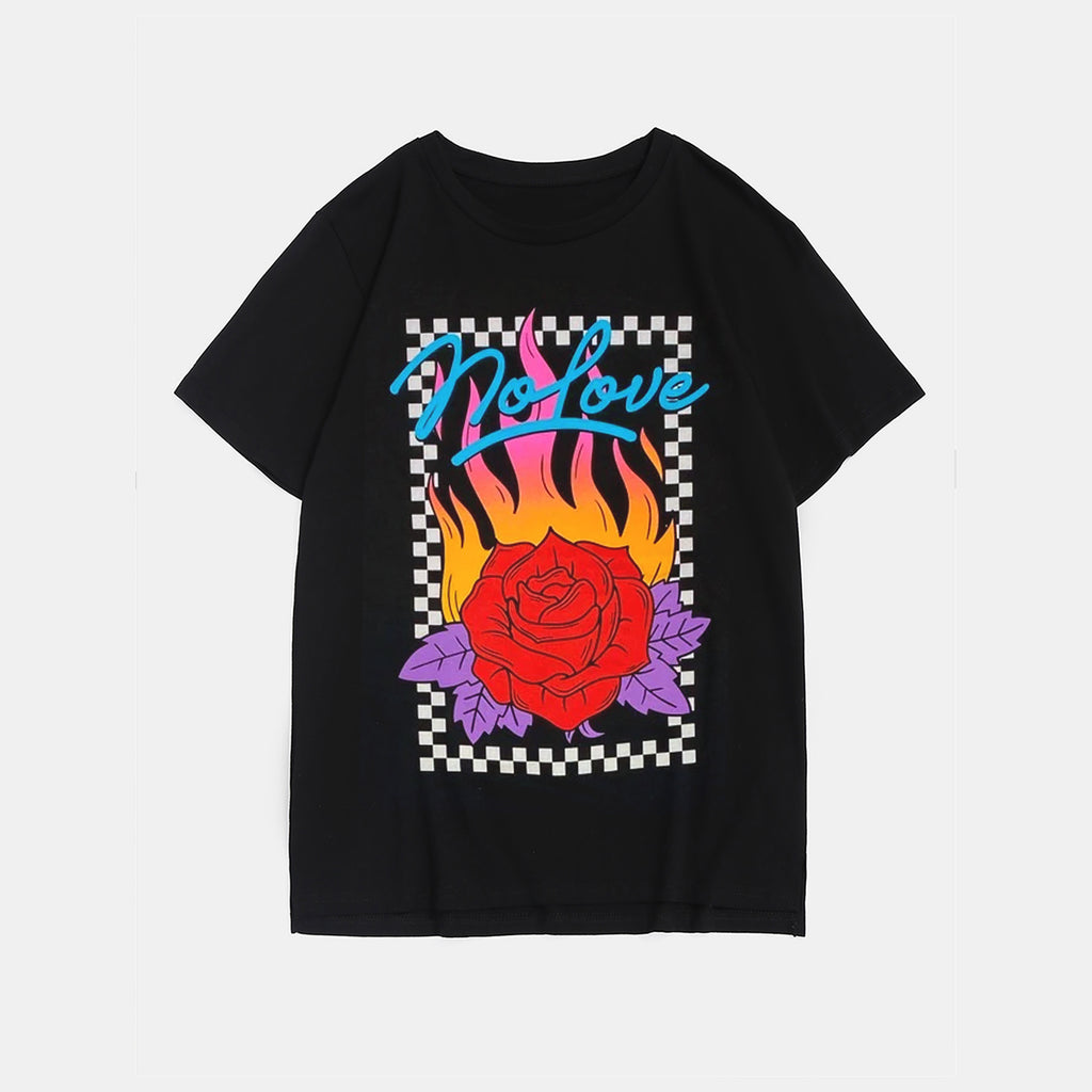 Big & Tall Black Streetwear T-Shirt for big men view 2