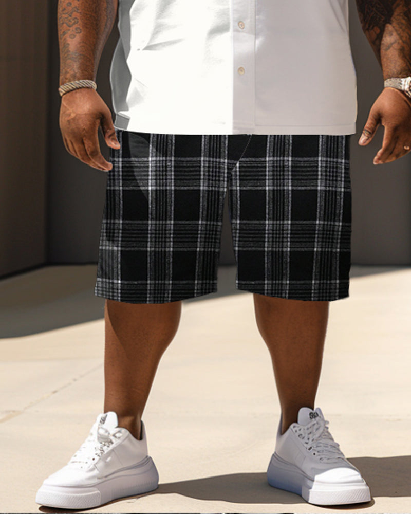 Big & Tall Plaid Jeans for big men view 3