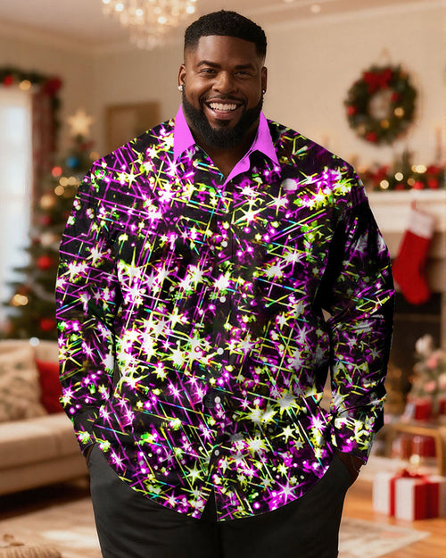 Big & Tall Graphic Long Sleeve Shirt for big men view 1