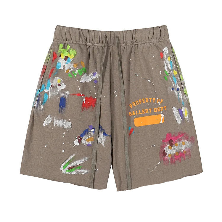 Big & Tall Graphic Splash Ink Athletic Shorts for big men view 2