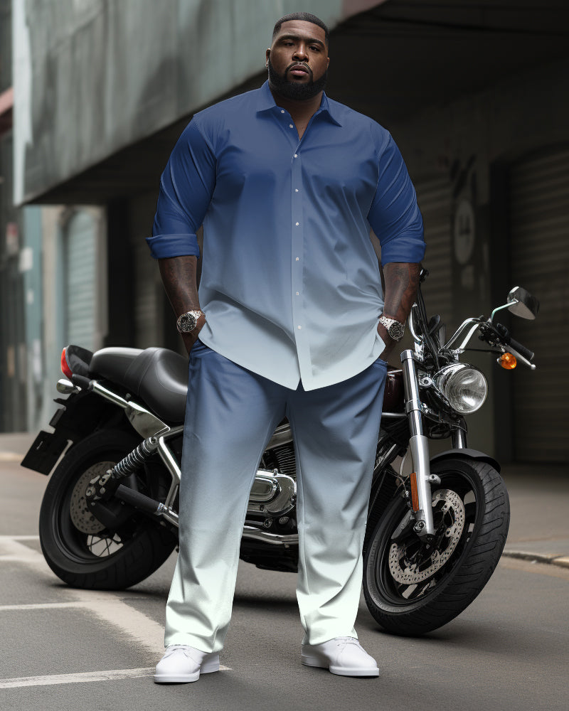 Big & Tall Gradient Two-piece Set for big men view 1