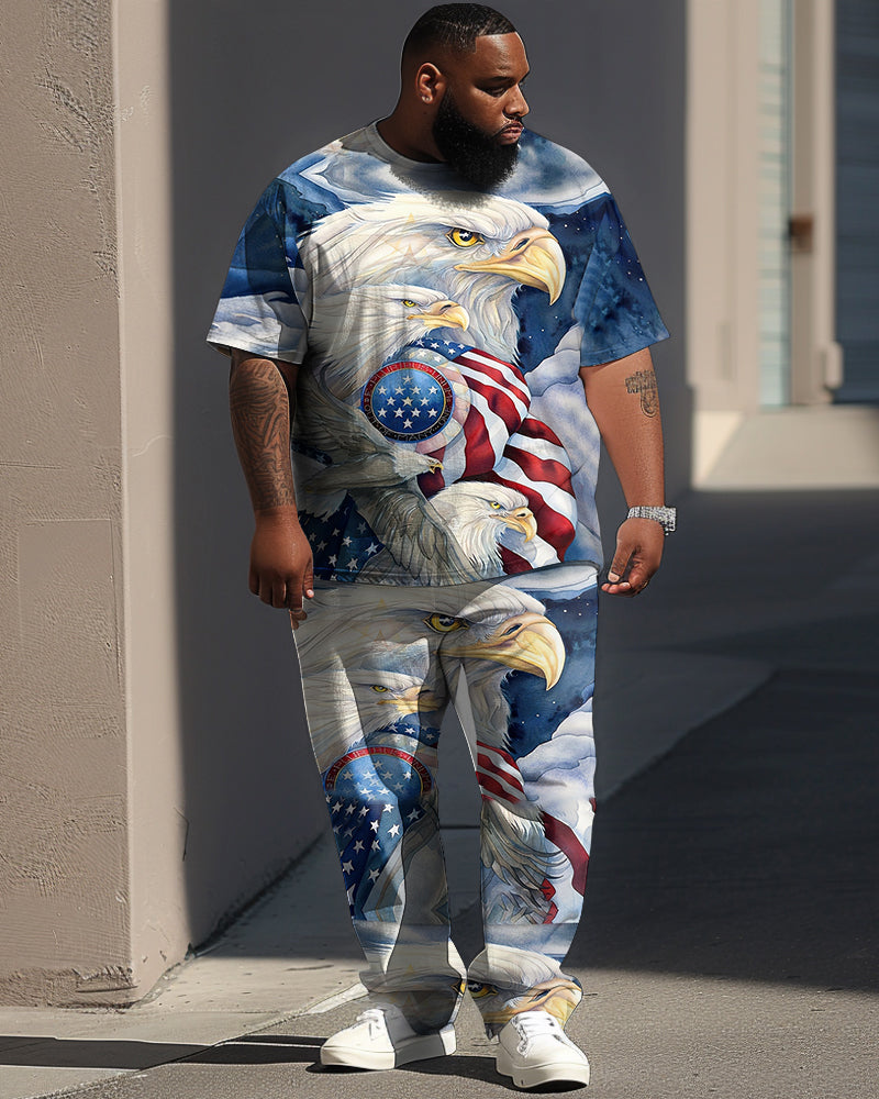 Big & Tall Graphic Two-piece Set for big men view 1