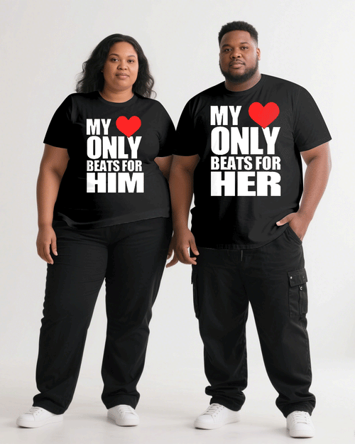 Big & Tall Black T-Shirt Pants Set for big men view 1