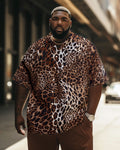 Big & Tall Gradient Graphic Short Sleeve Shirt for big men view 1