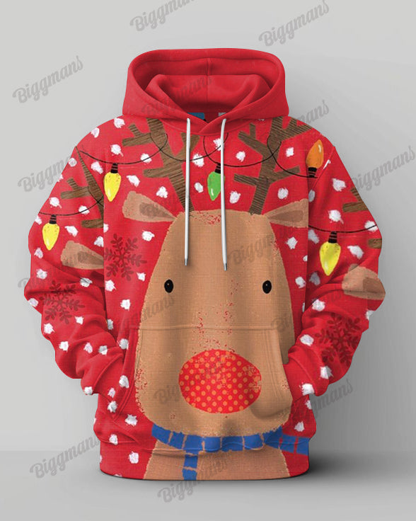 Big & Tall Hoodie Sweatpants Set for big men view 3