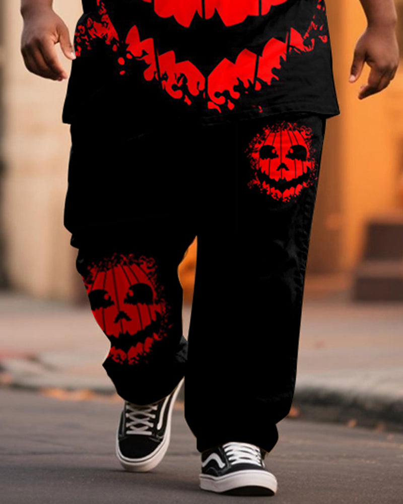 Big & Tall Graphic T-Shirt Pants Set for big men view 3