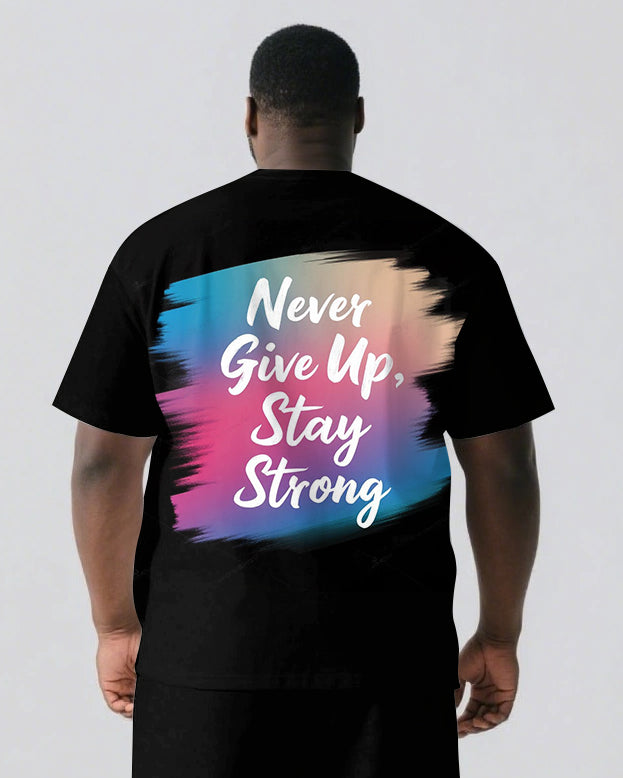 Big & Tall Graphic Two-piece Set for big men view 3
