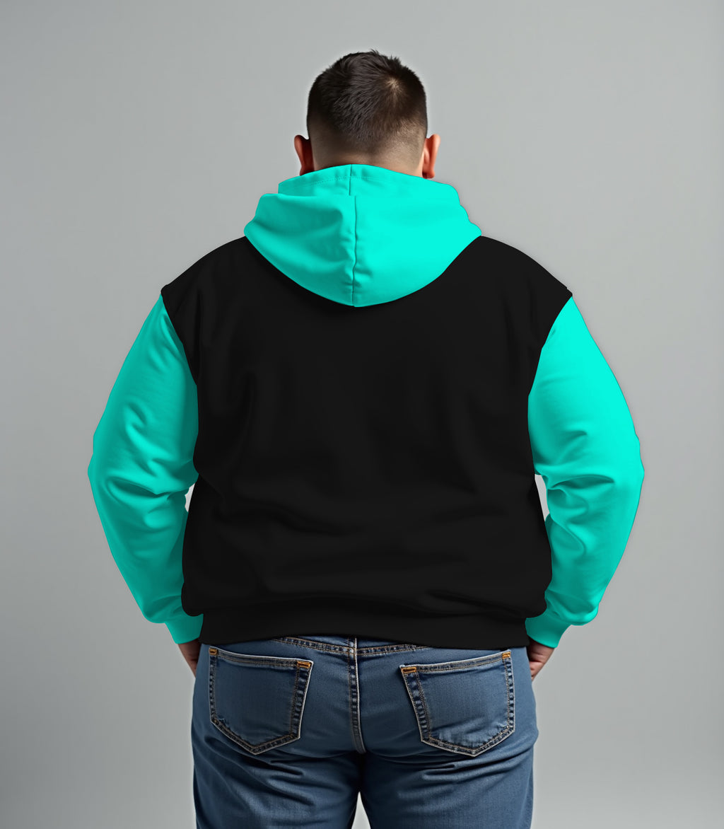 Big & Tall Graffiti Streetwear Hoodie Sweatpants Set for big men view 6