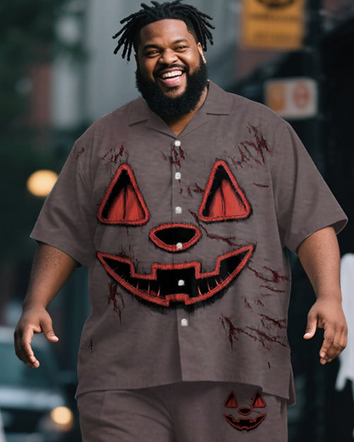Big & Tall Graphic T-Shirt Pants Set for big men view 2