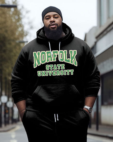 Big & Tall Graphic Athletic Hoodie Sweatpants Set for big men view 2