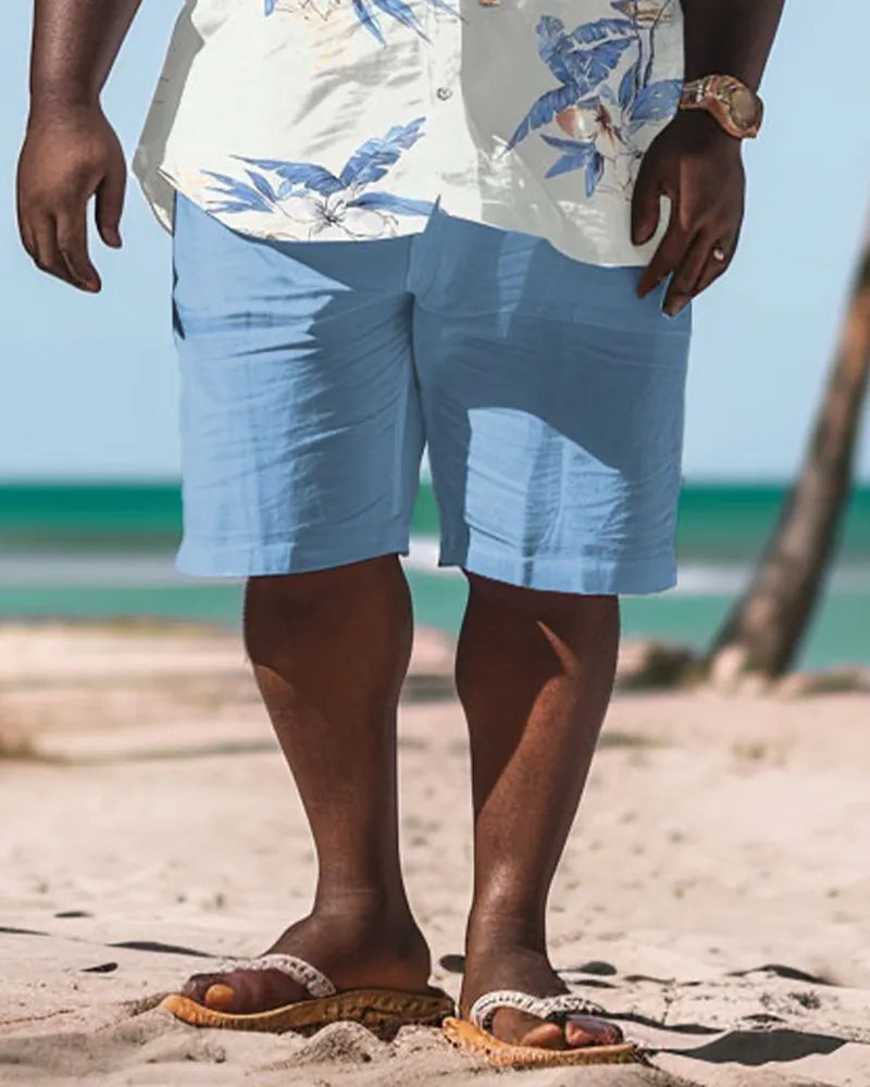 Big & Tall Hawaiian Graphic Jeans for big men view 3