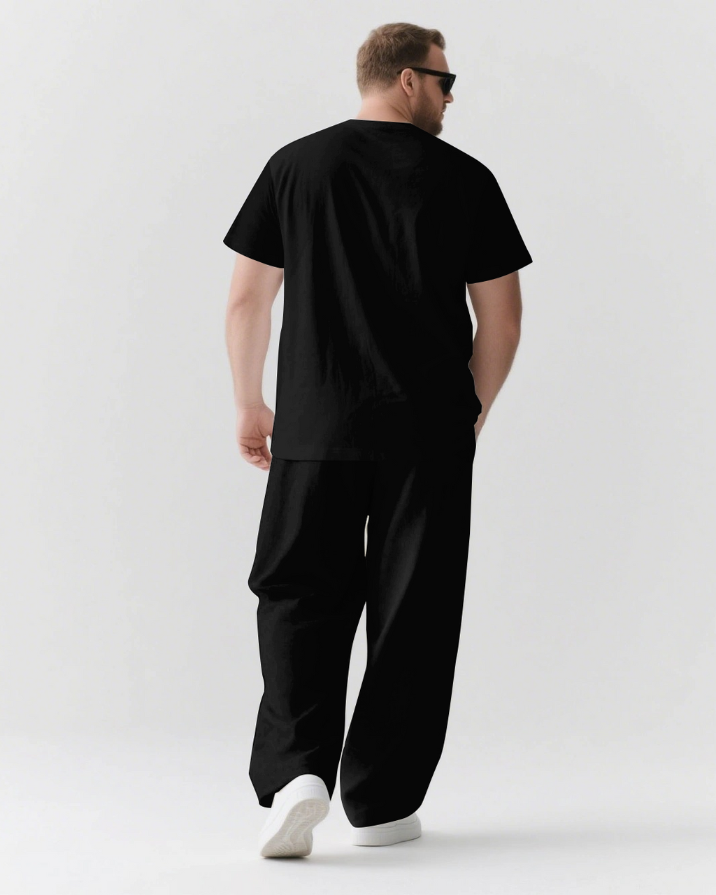 Big & Tall Streetwear T-Shirt Pants Set for big men view 3