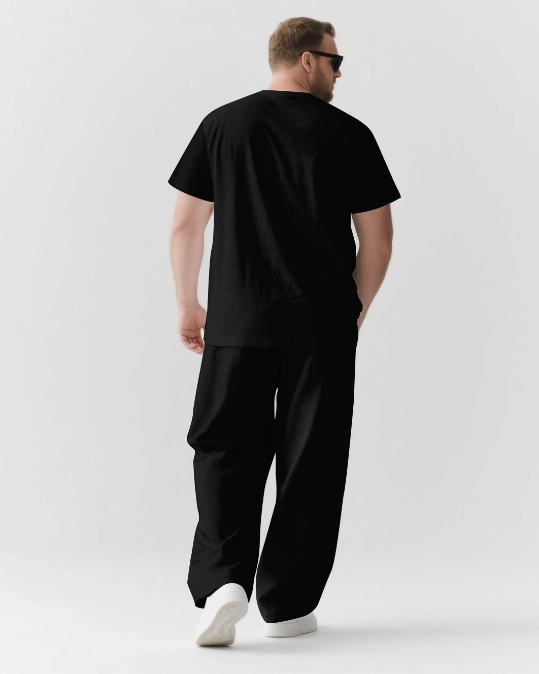Big & Tall Streetwear T-Shirt Pants Set for big men view 3