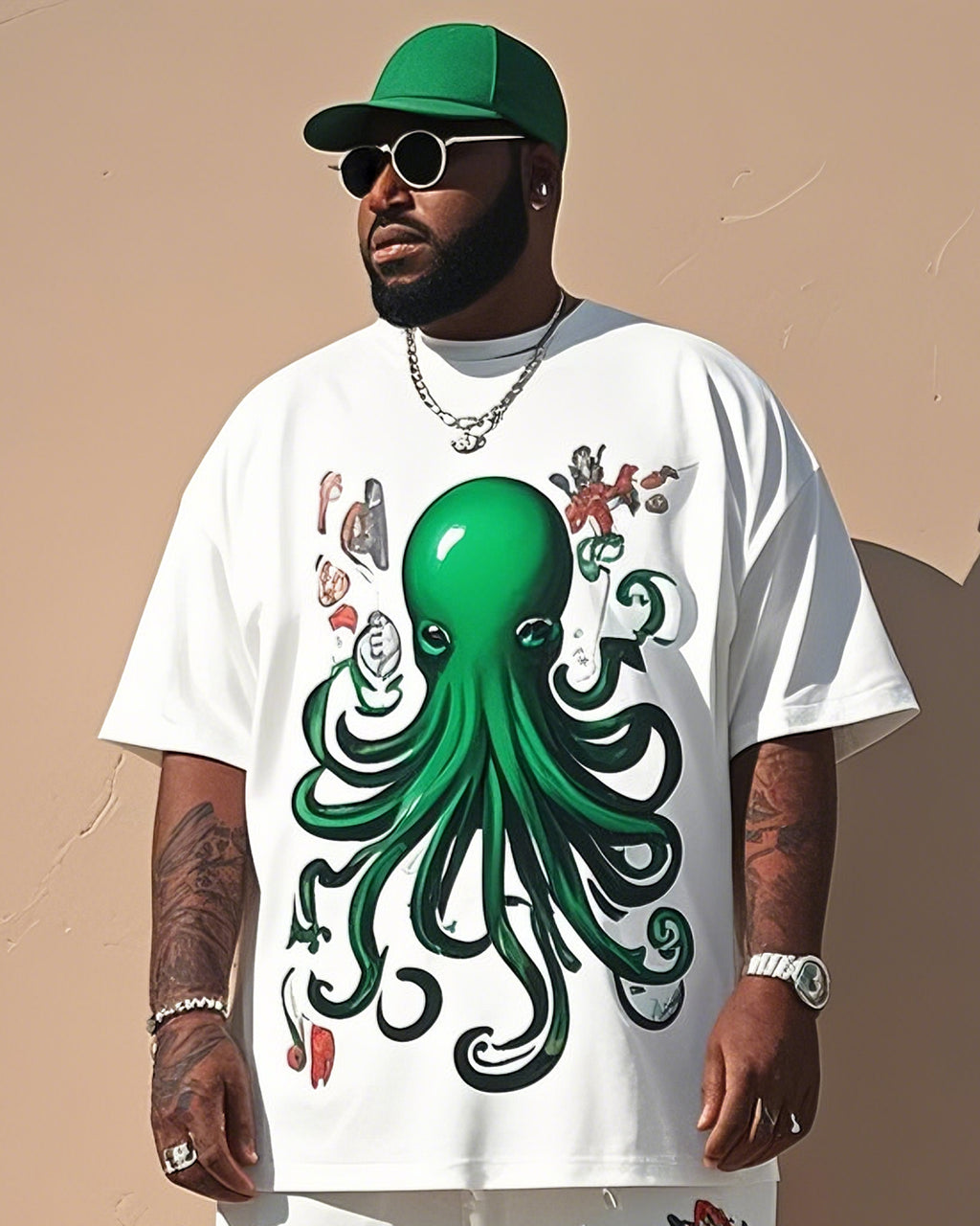 Big & Tall Graphic Two-piece Set for big men view 2