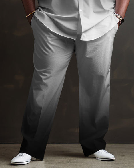 Big & Tall Graphic Shirt Pants Set for big men view 3