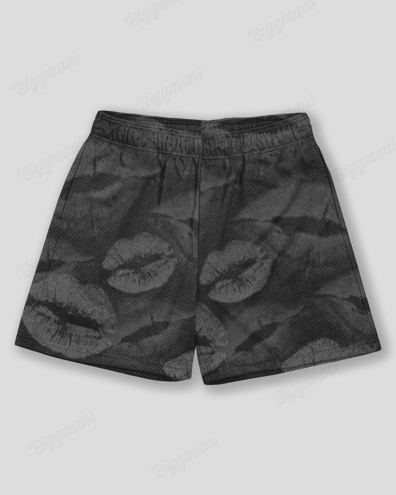 Big & Tall Graphic Graffiti Athletic Shorts for big men view 2
