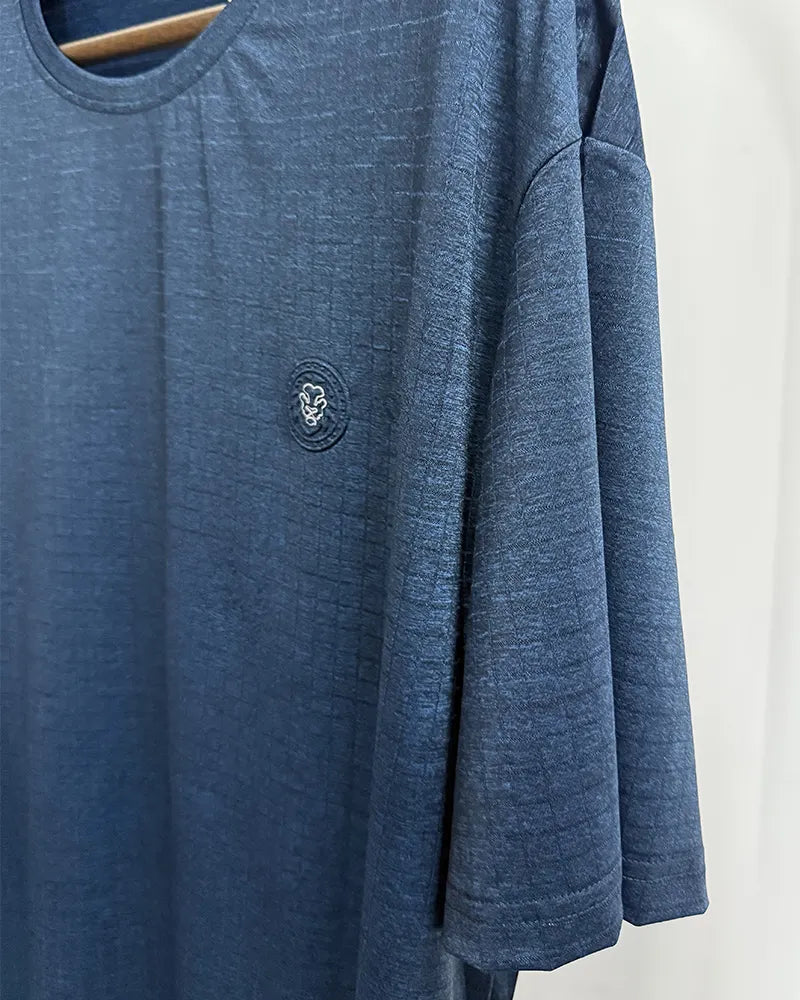 Big & Tall Blue Streetwear T-Shirt for big men view 4