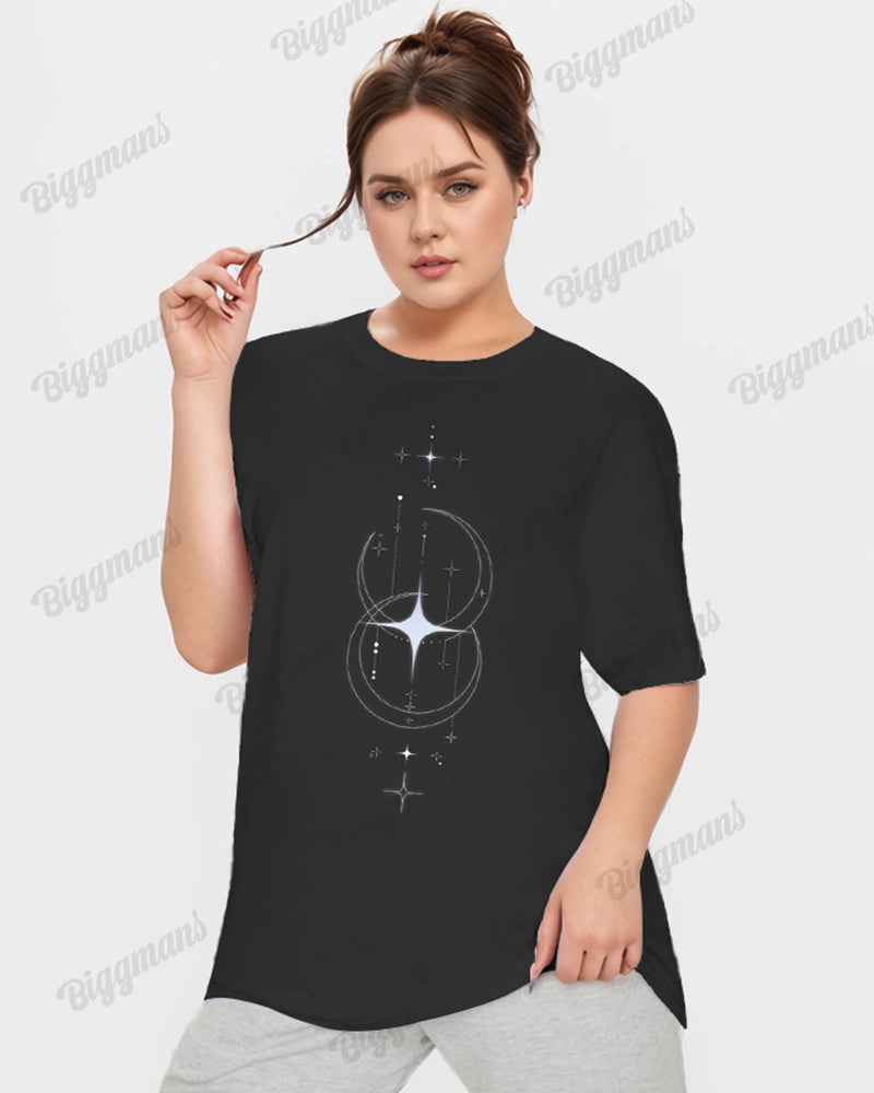 Big & Tall Graphic T-Shirt Pants Set for big men view 1