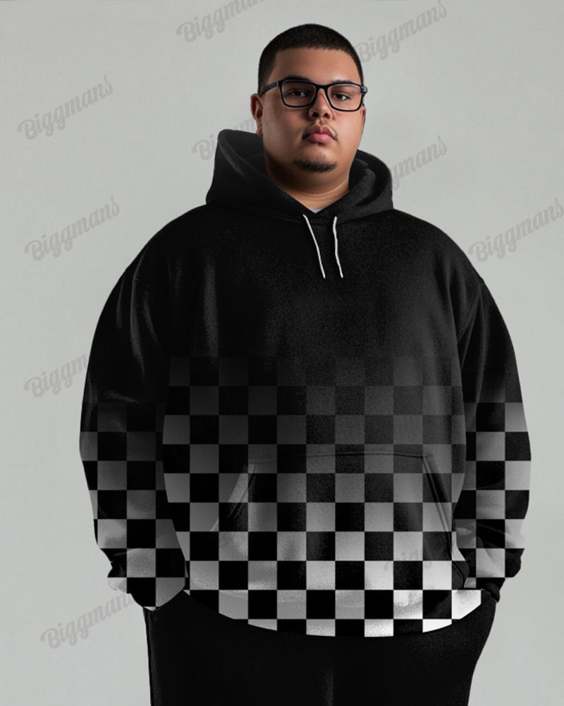 Big & Tall Gradient Graphic Hoodie for big men view 3