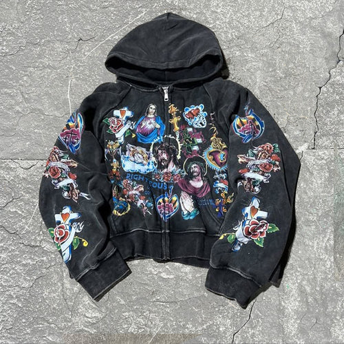 Big & Tall Black Streetwear Hoodie for big men view 1