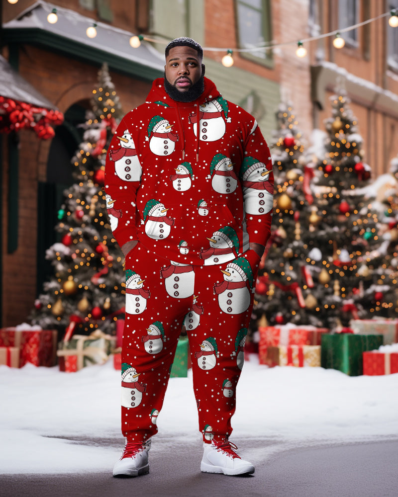Big & Tall Hoodie Sweatpants Set for big men view 1