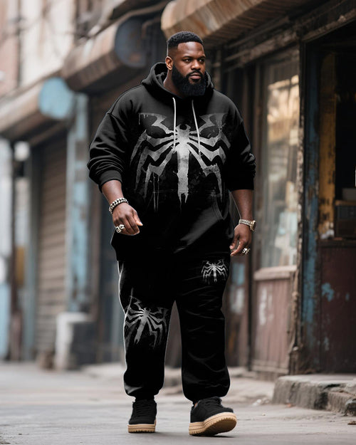 Big & Tall Graphic Graffiti Hoodie Sweatpants Set for big men view 1