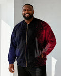 Big & Tall Gradient Graphic Splash Ink Men's Clothing for big men view 1