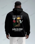 Big & Tall Graphic Skull Hoodie for big men view 1
