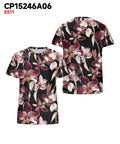 Big & Tall Hawaiian Graphic Floral T-Shirt for big men view 3