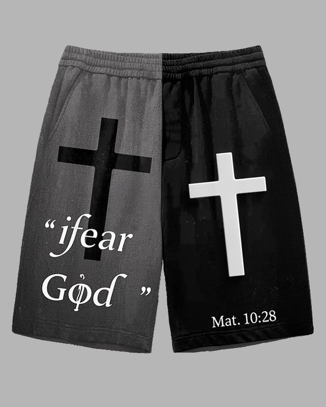 Big & Tall Colorblock Graphic Shorts for big men