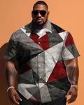 Big & Tall Geometric Graphic Jeans for big men view 2