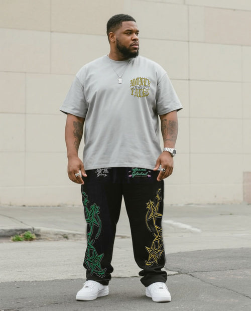 Big & Tall Streetwear Two-piece Set for big men view 1