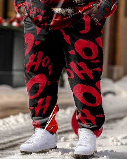 Big & Tall Streetwear Two-piece Set for big men view 3