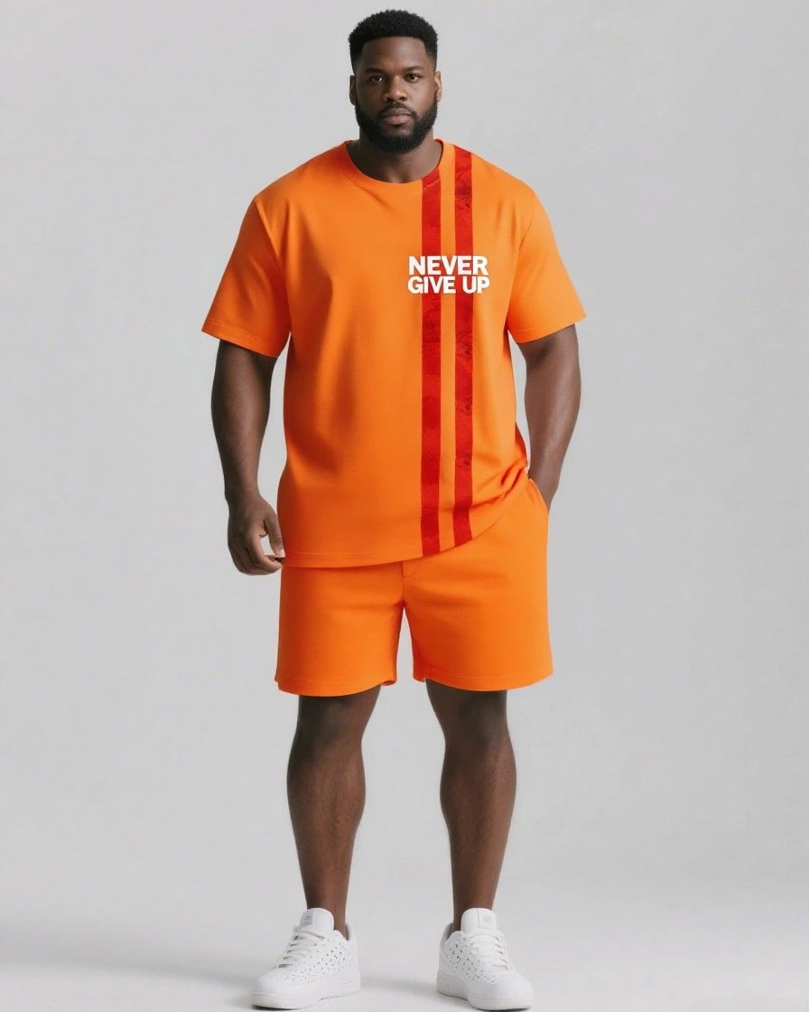 Big & Tall Striped Two-piece Set for big men view 9