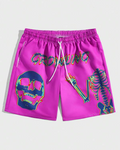 Big & Tall Graphic Athletic T-Shirt Shorts Set for big men