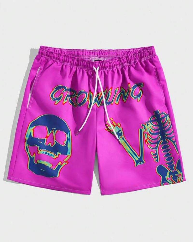 Big & Tall Graphic Athletic T-Shirt Shorts Set for big men