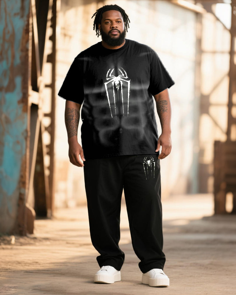 Big & Tall Graphic T-Shirt Pants Set for big men view 1