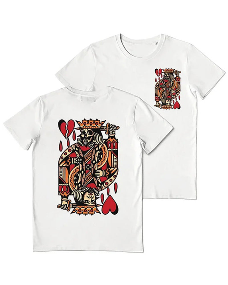 Big & Tall Graphic Streetwear Skull T-Shirt for big men view 5