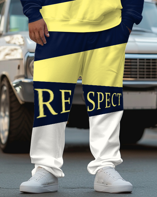 Big & Tall Graphic Two-piece Set for big men view 3