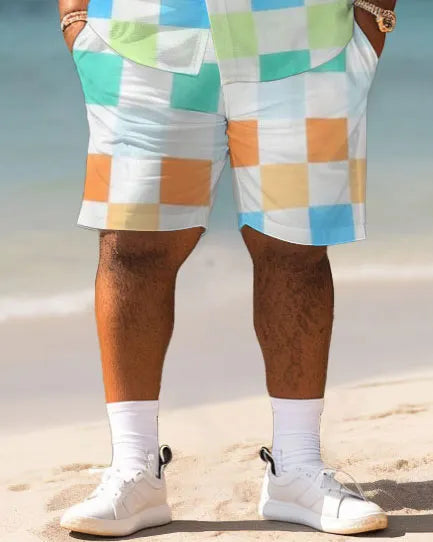 Big & Tall Hawaiian Graphic Jeans for big men view 4