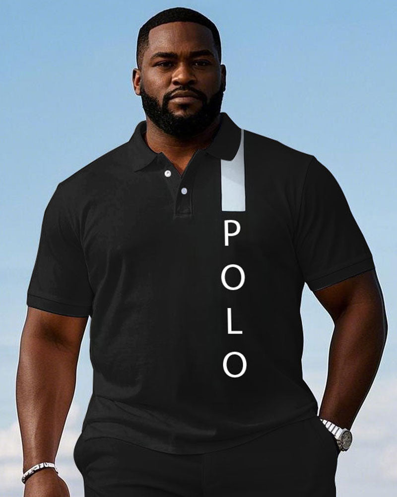 Big & Tall Black Graphic Jeans for big men view 2
